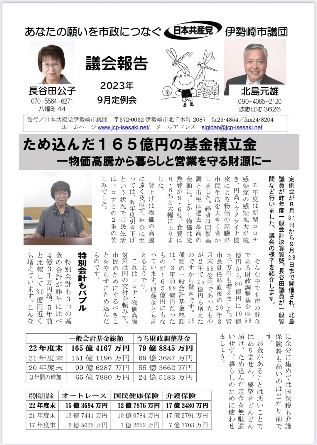 議会報告９月号